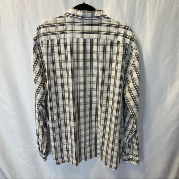 J.Crew Shirtings Cotton Size XXL Long Sleeve Button Front Shirt Tailored Plaid - Picture 7 of 12